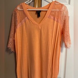 Orange/tangerine Daytrip women’s L 3/4 sleeve shirt